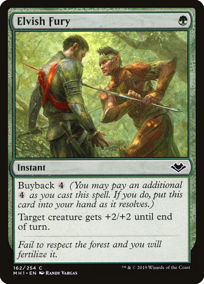 Elvish Fury card front