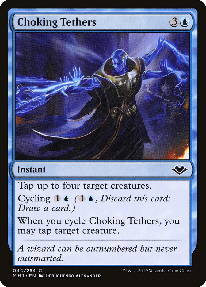 Choking Tethers card front