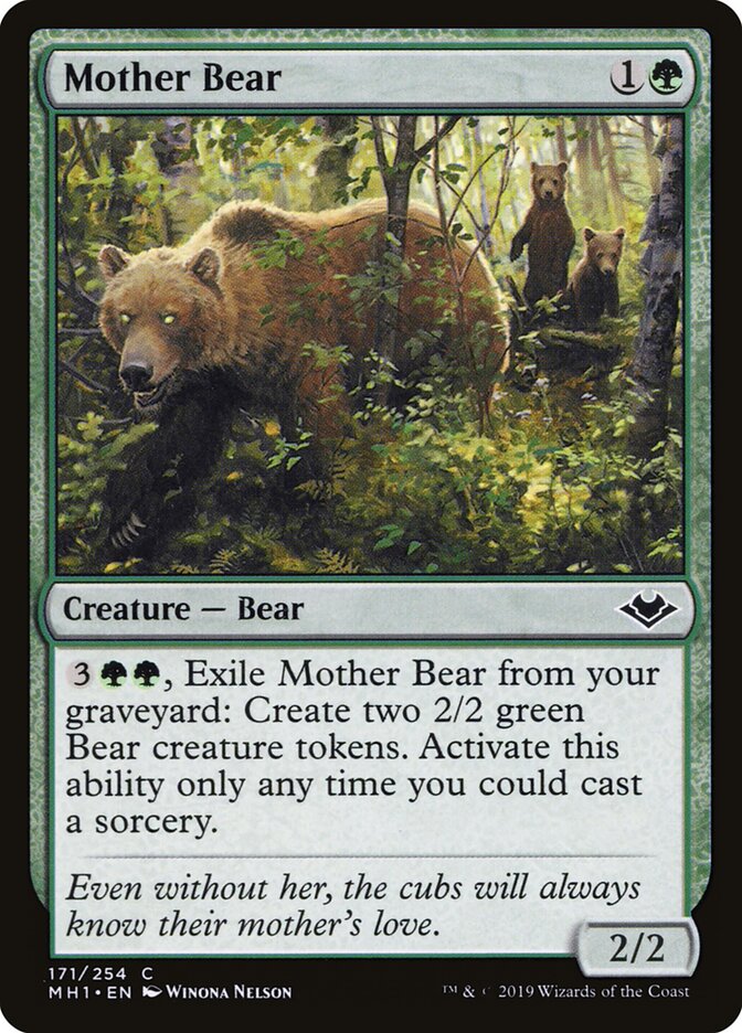 Mother Bear card front