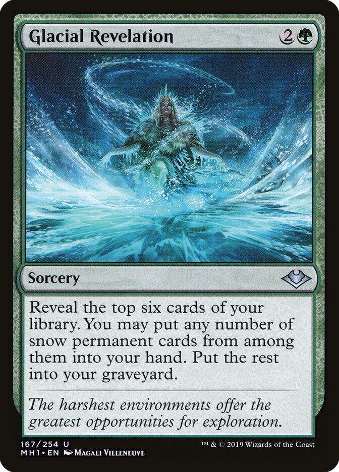 Glacial Revelation card front