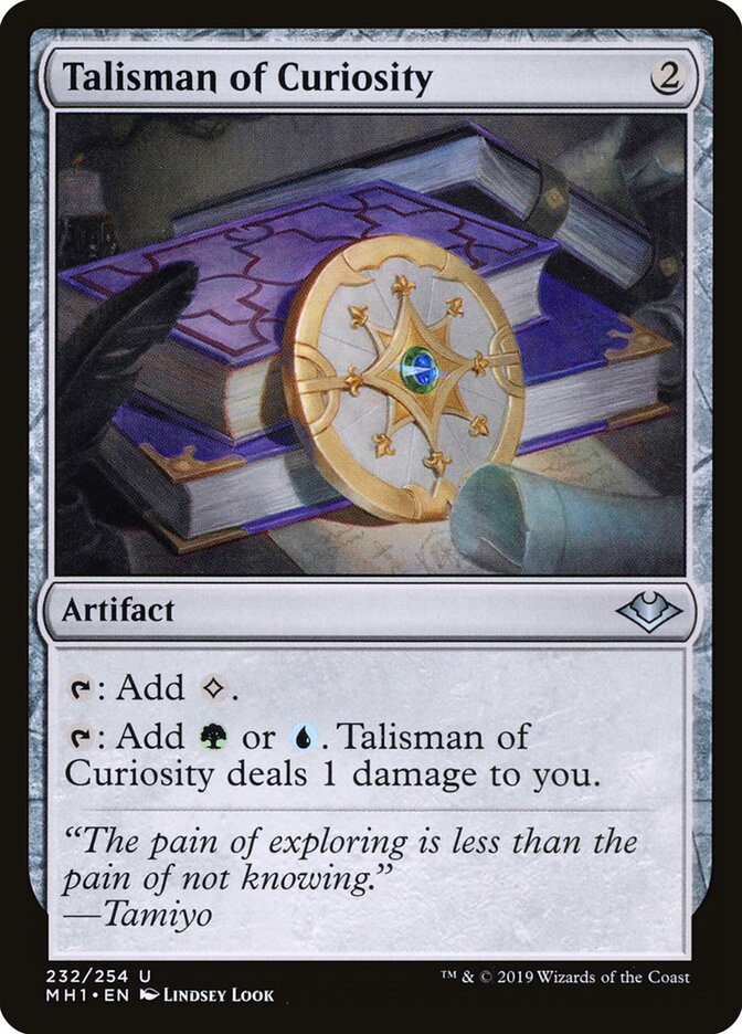 Talisman of Curiosity card front