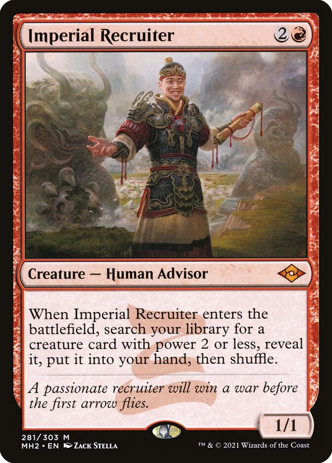 Imperial Recruiter card front