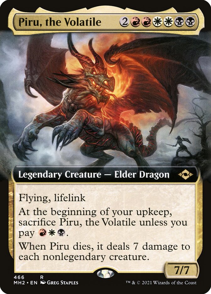 Piru, the Volatile card front