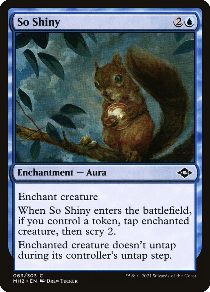 So Shiny card front