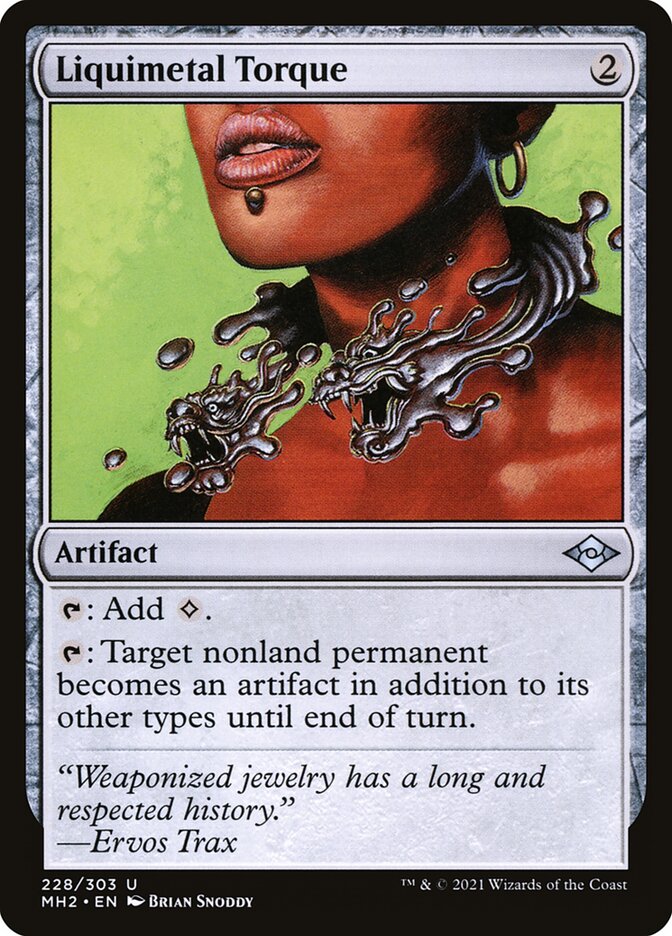 Liquimetal Torque card front