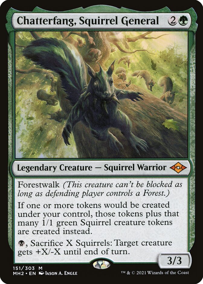 Chatterfang, Squirrel General card front