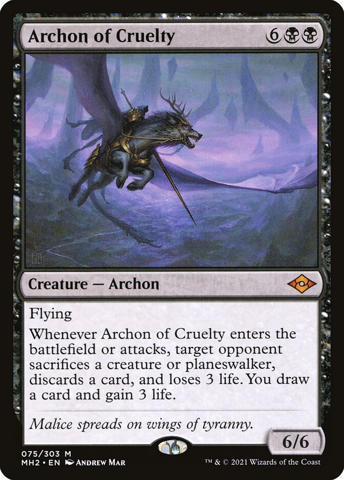 Archon of Cruelty card front