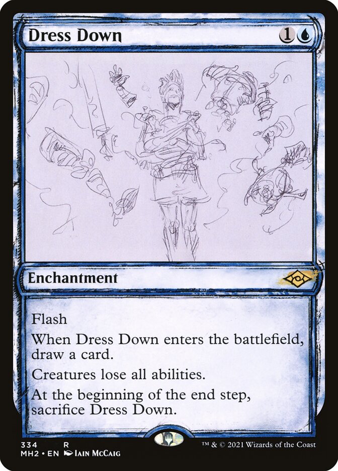 Dress Down card front