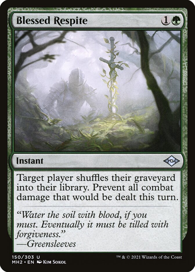 Blessed Respite card front