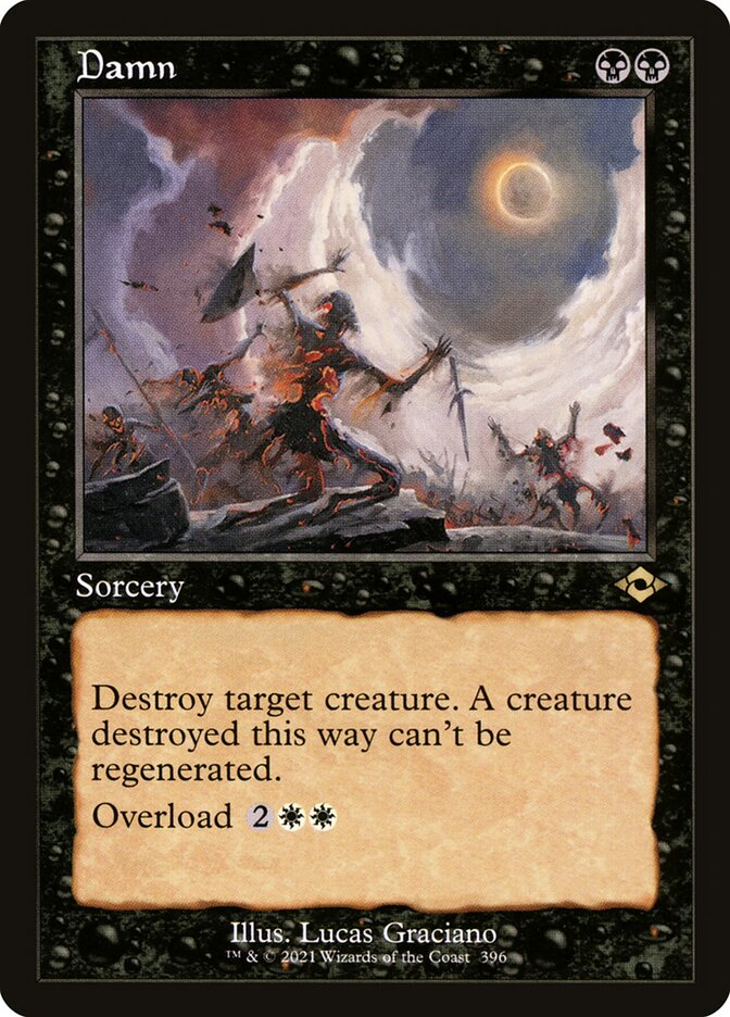 Damn card front
