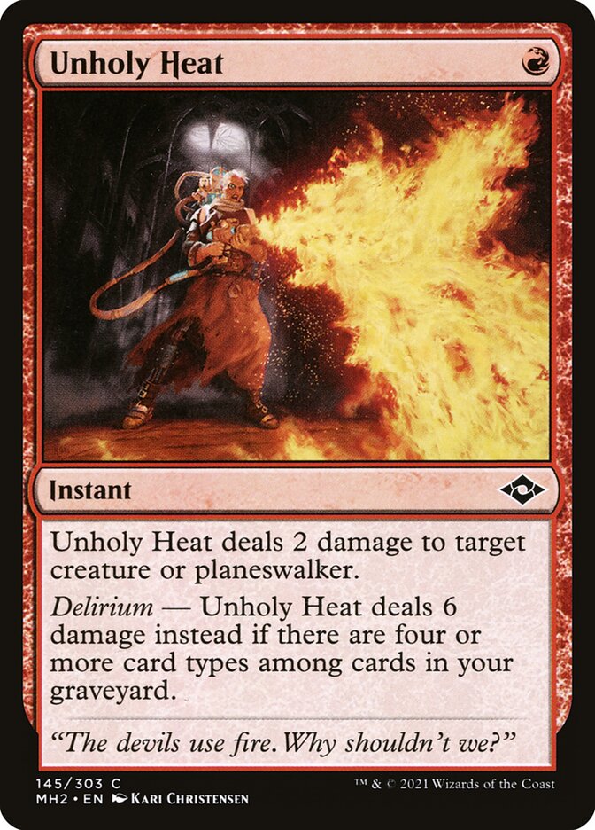 Unholy Heat card front