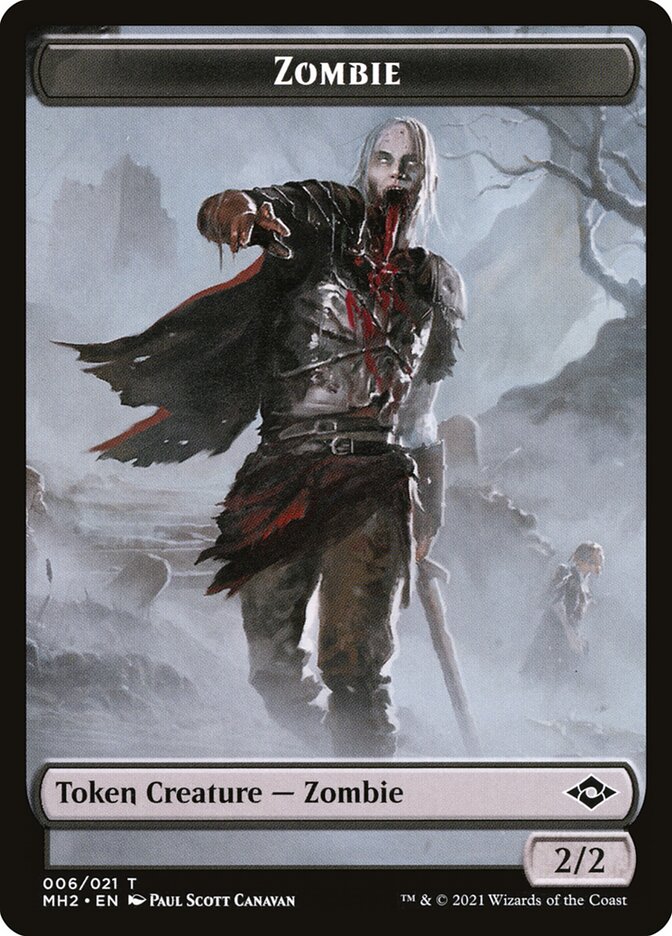 Zombie card front