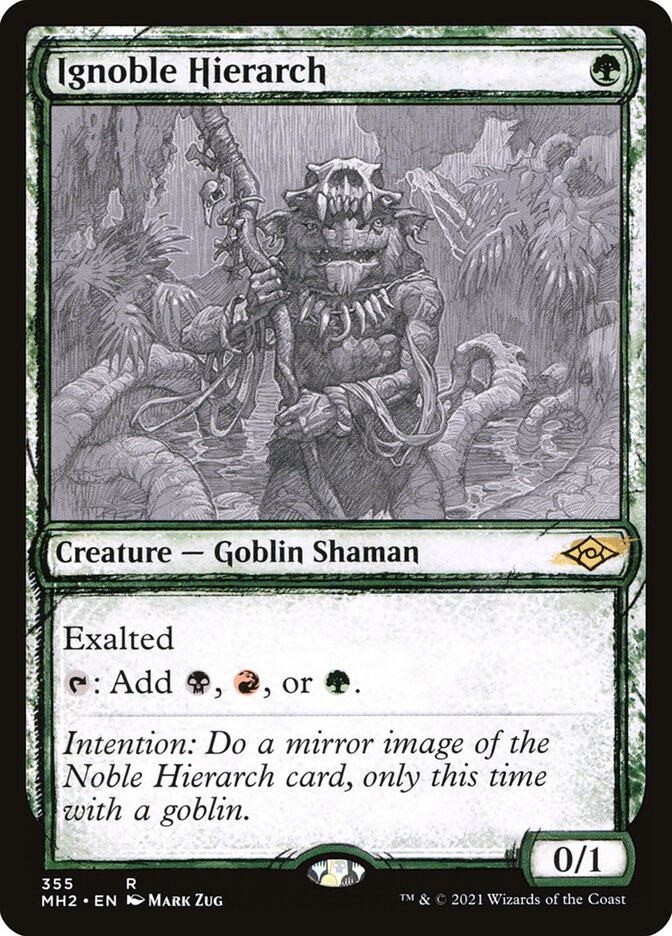 Ignoble Hierarch card front
