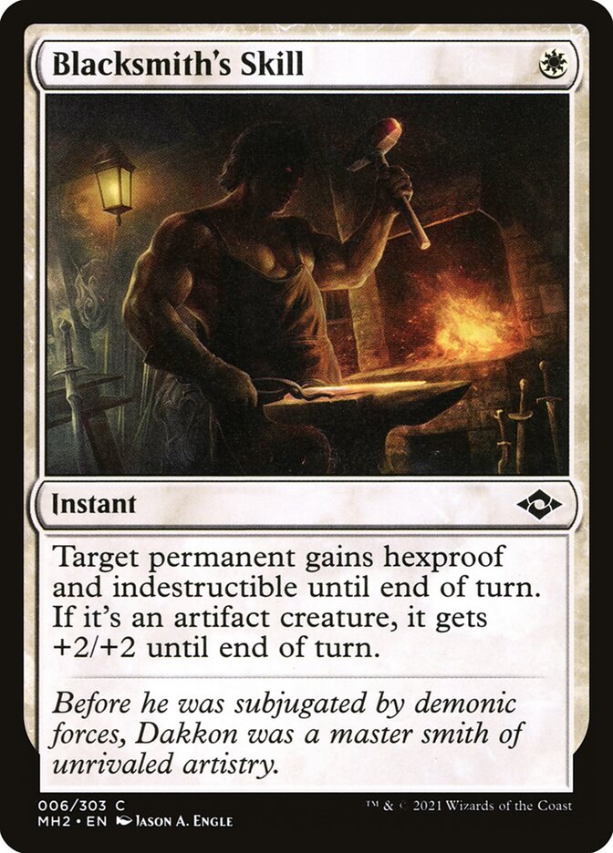 Blacksmith's Skill card front