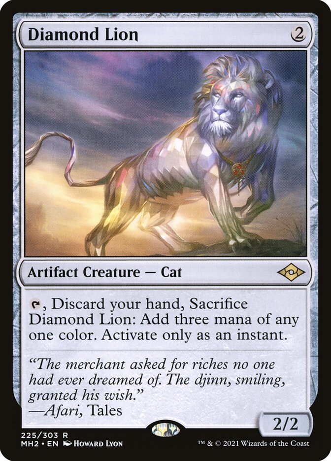 Diamond Lion card front