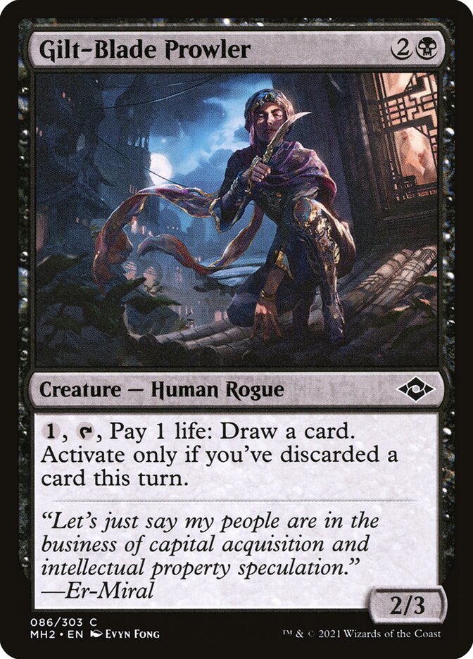 Gilt-Blade Prowler card front