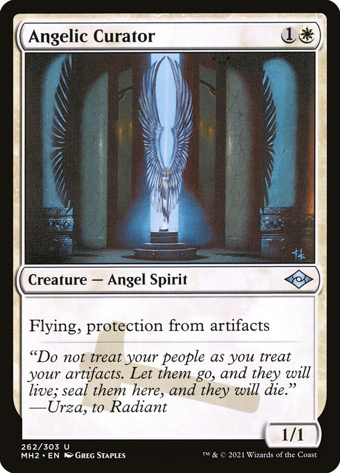 Angelic Curator card front