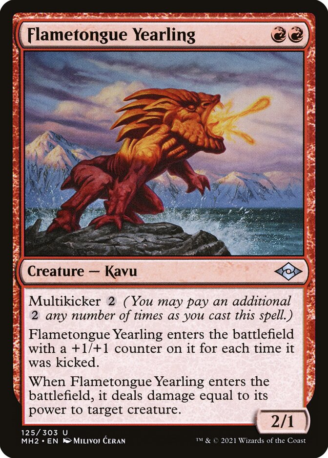 Flametongue Yearling card front