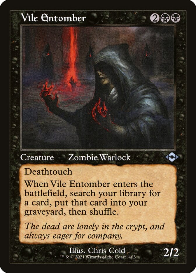 Vile Entomber card front