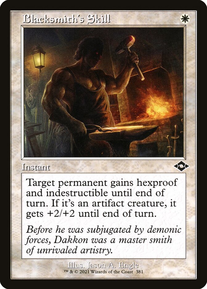 Blacksmith's Skill card front