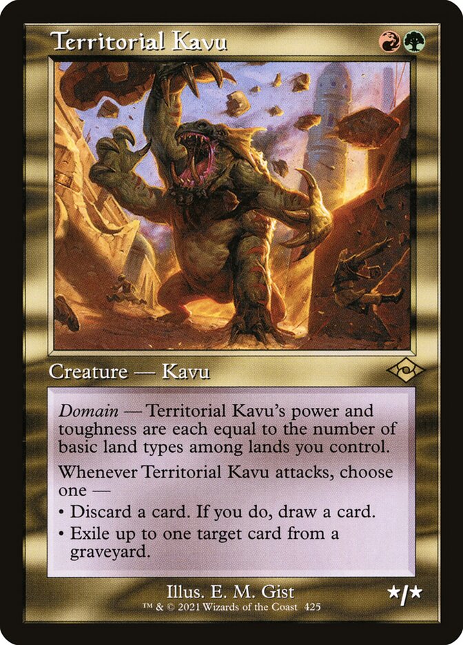 Territorial Kavu card front