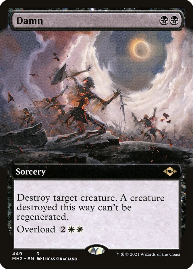 Damn card front