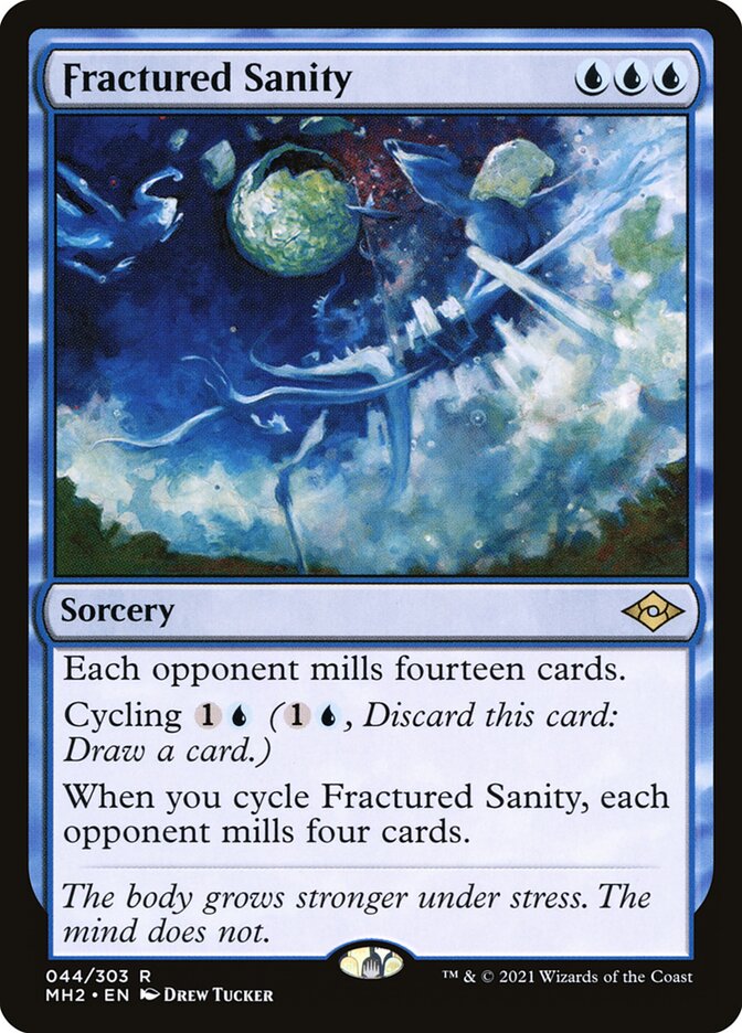 Fractured Sanity card front