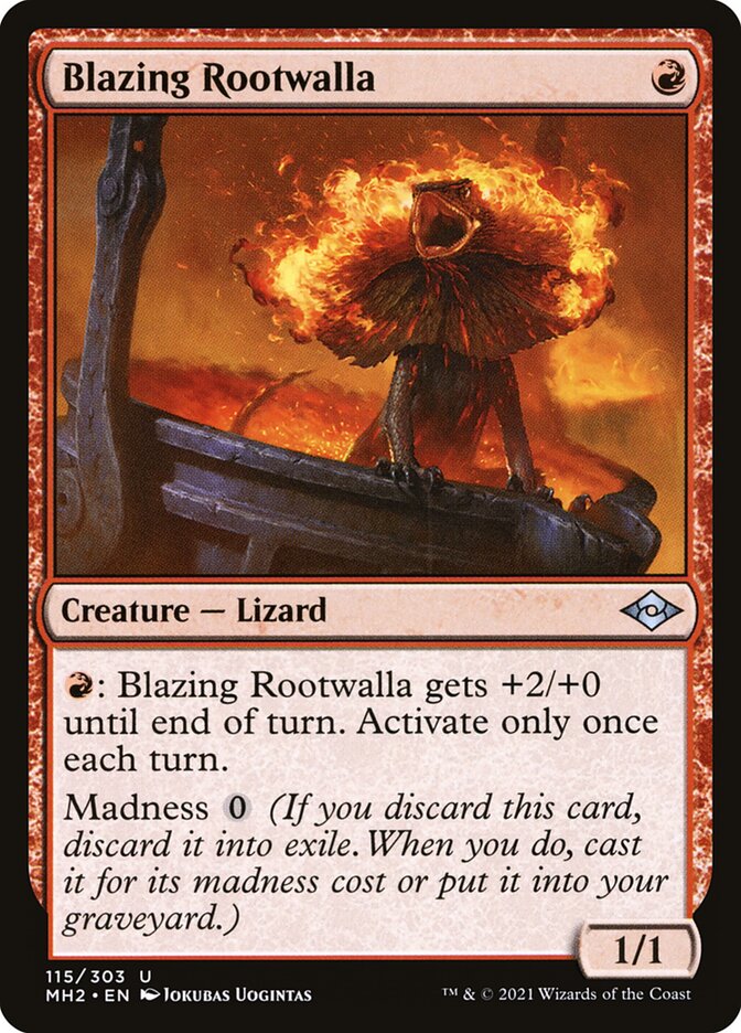 Blazing Rootwalla card front