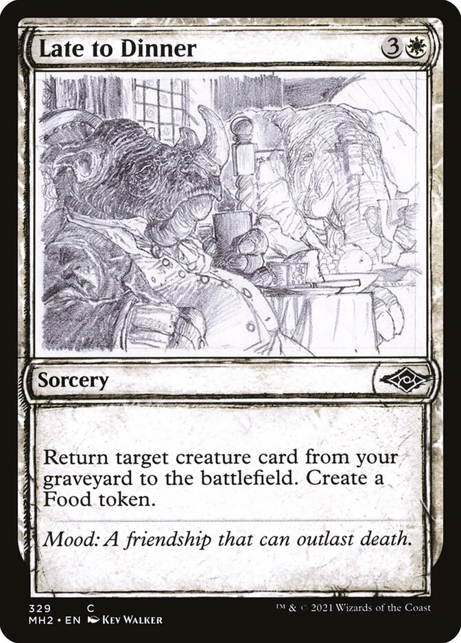 Late to Dinner card front