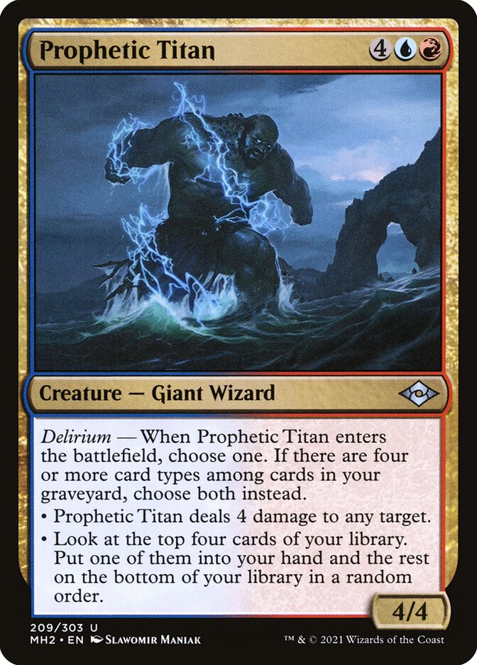 Prophetic Titan card front