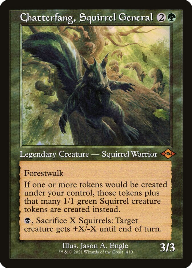 Chatterfang, Squirrel General card front