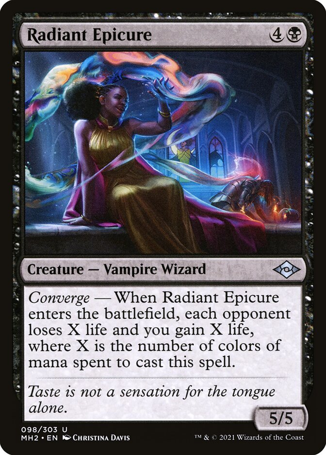 Radiant Epicure card front