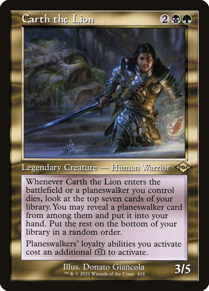 Carth the Lion card front