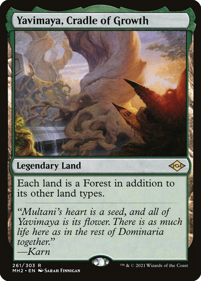 Yavimaya, Cradle of Growth card front