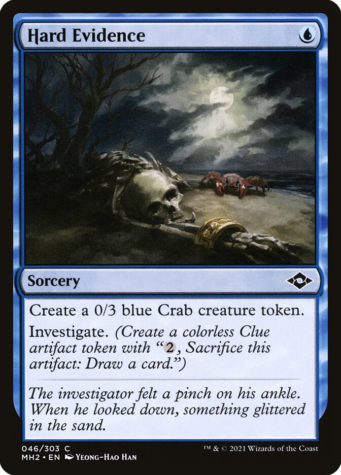 Hard Evidence card front