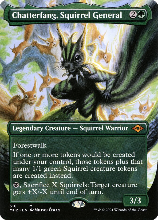Chatterfang, Squirrel General card front