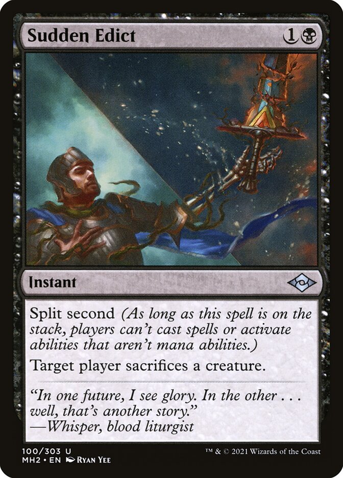 Sudden Edict card front