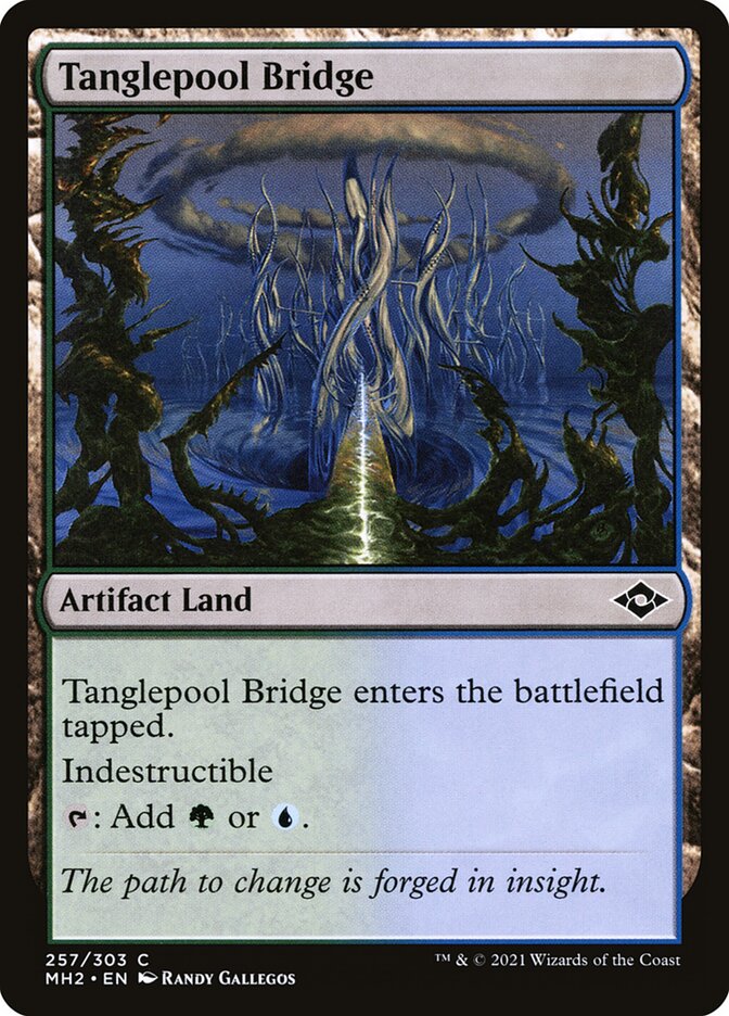 Tanglepool Bridge card front