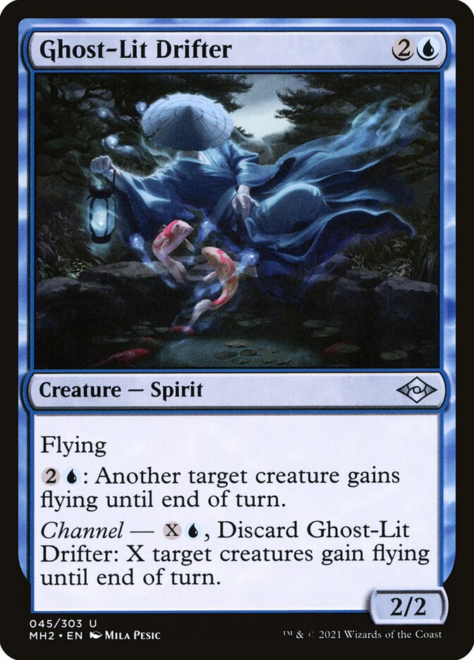 Ghost-Lit Drifter card front