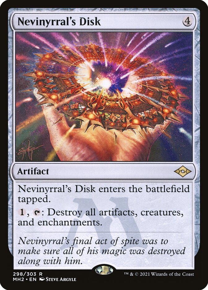 Nevinyrral's Disk card front