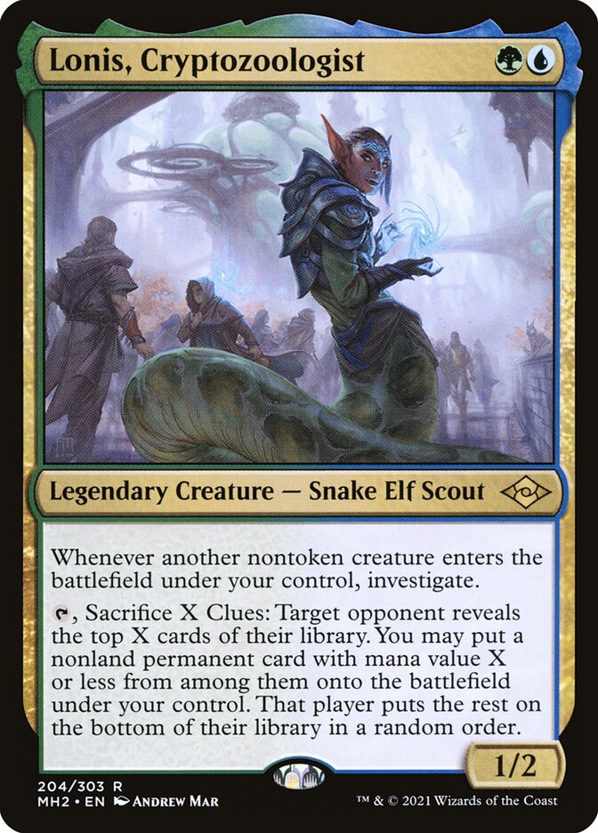 Lonis, Cryptozoologist card front