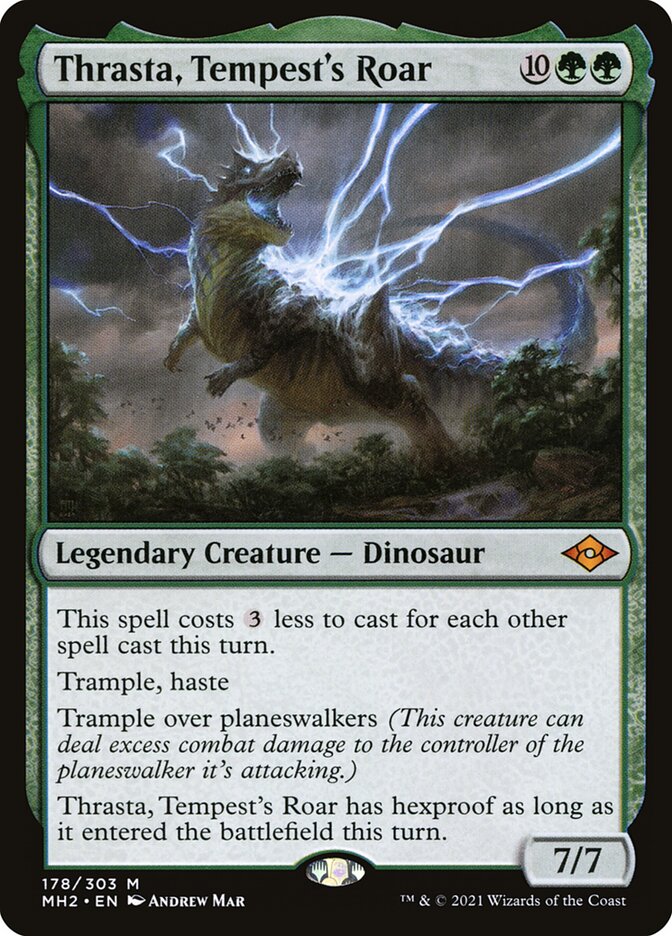 Thrasta, Tempest's Roar card front