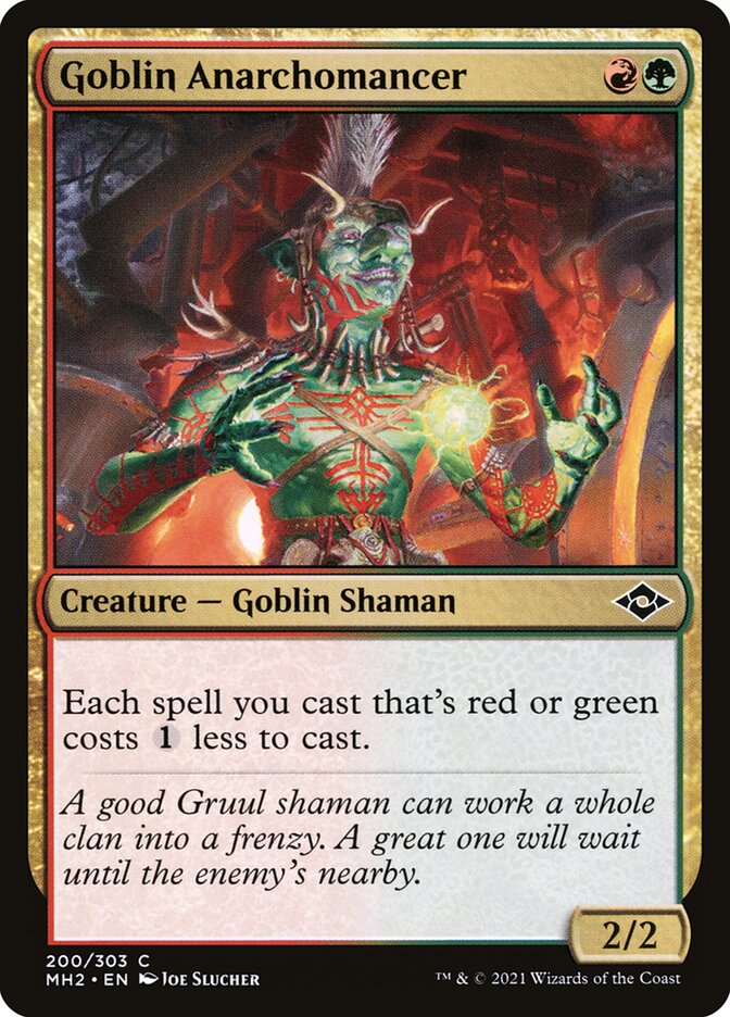 Goblin Anarchomancer card front