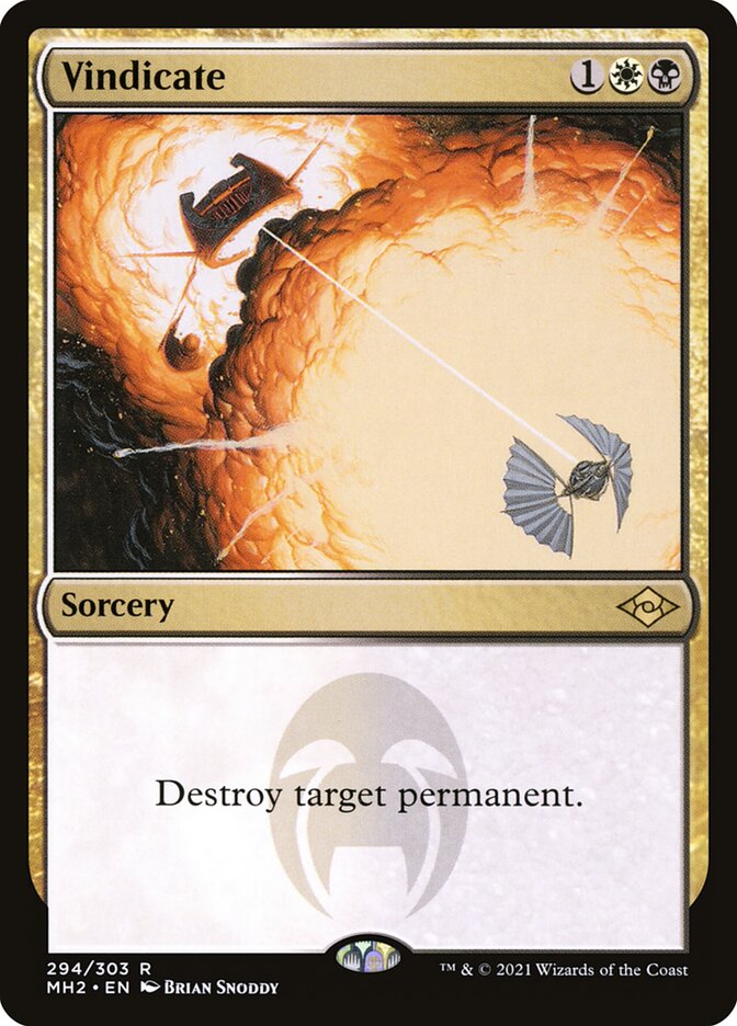 Vindicate card front