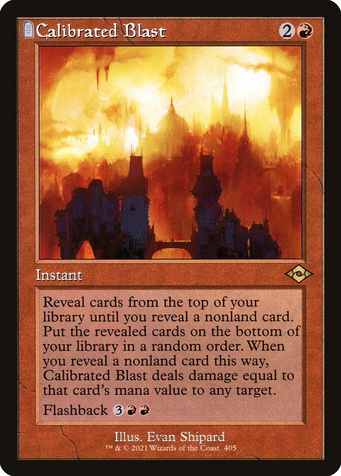 Calibrated Blast card front