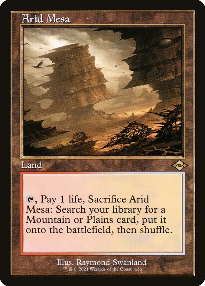 Arid Mesa card front