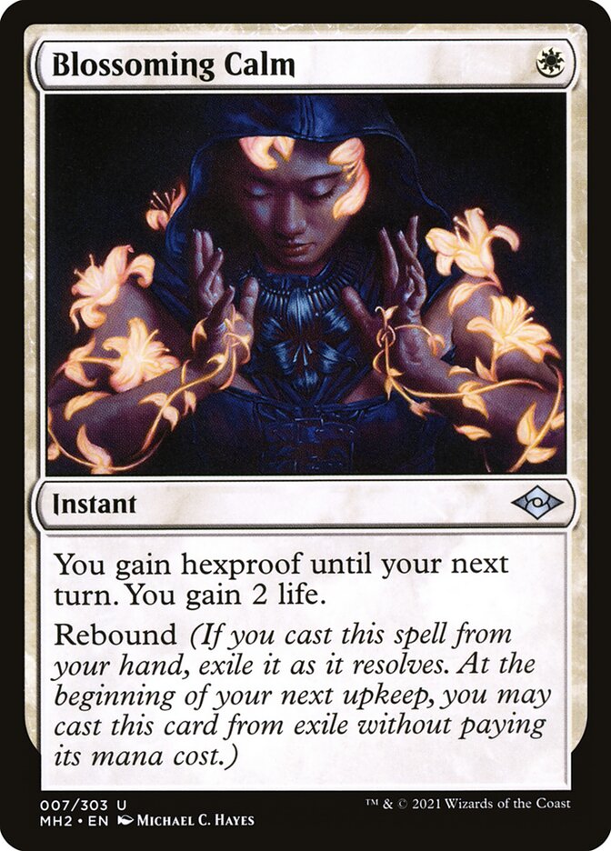 Blossoming Calm card front