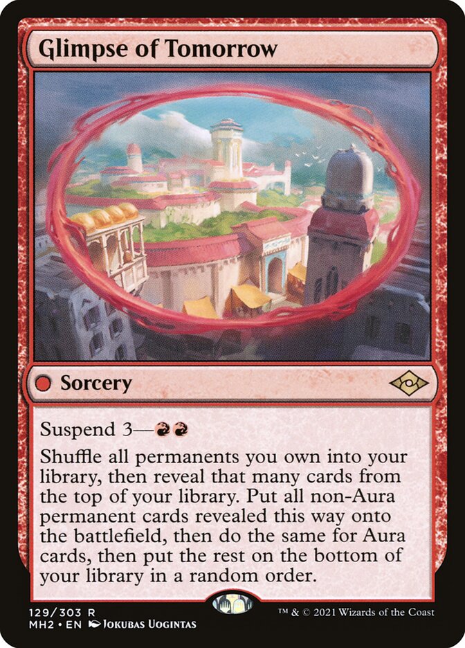 Glimpse of Tomorrow card front