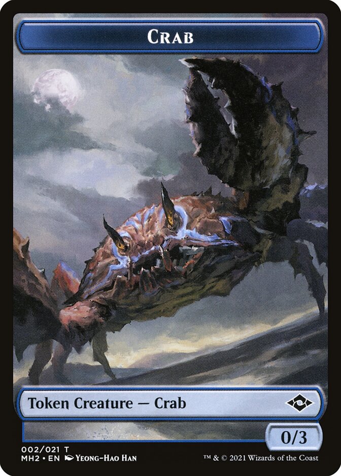Crab card front