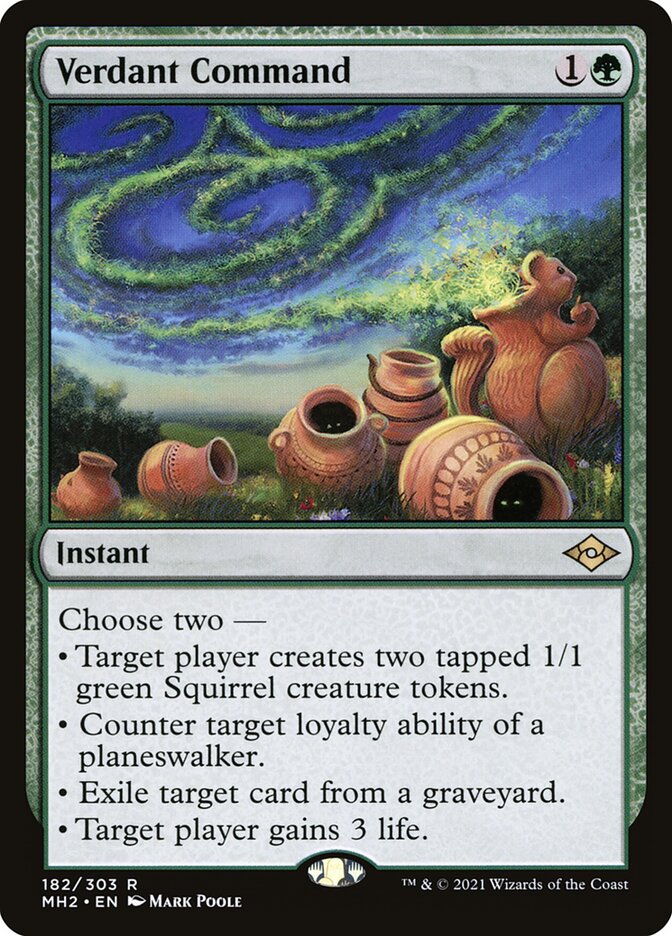 Verdant Command card front